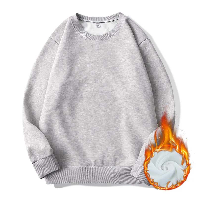 

CGC Simple Solid Women Sweatshirt 2022 Autumn Winter Plus Velvet Pullover Oversize Hoodies Female Warm Thicken Sweatshirt Tops