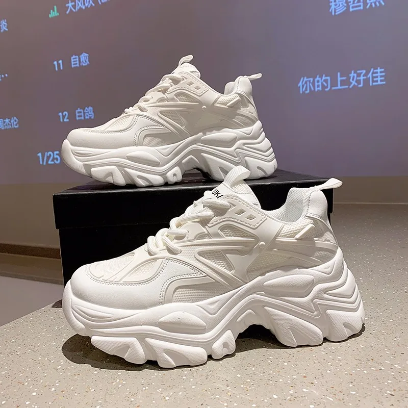 

New Women Sneakers Flats With Running Shoes Fashion Female 2021 Spring Autumn Ladies Outdoor Lace Up Vulcanize Sports Shoes