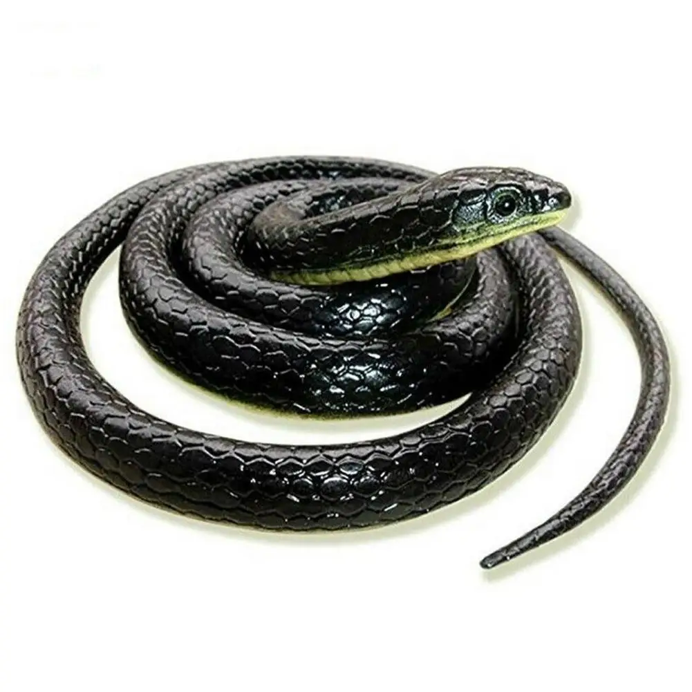 130cm Simulation Rubber Soft Snake Prank Joke Funny Toy Garden Props Antistress Horror Fake Kid's Gift Dropshipping - купить по
