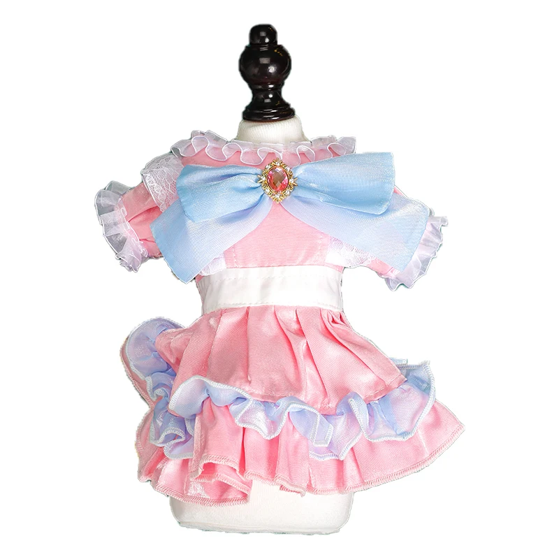

Summer Pet Clothes Dog Costume Wedding Dress for Dog Luxury Dress Cat Lace Skirts Bowknot Small Dog Dress Corgi Chihuahua Yorkie