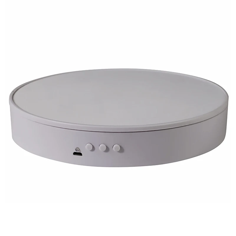 

New Arrival 360 Degrees Rotating Display Stand Portable Durable Electric Turntable With USB Cable For Jewelry Watch Display