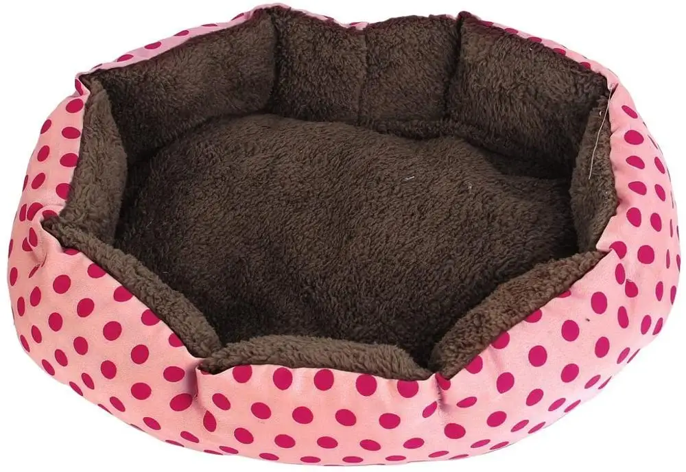 

Indoor Dot Print Pet Cat Bed Dog House Washable Warm Soft Kennel Pet Sleeping house Pad