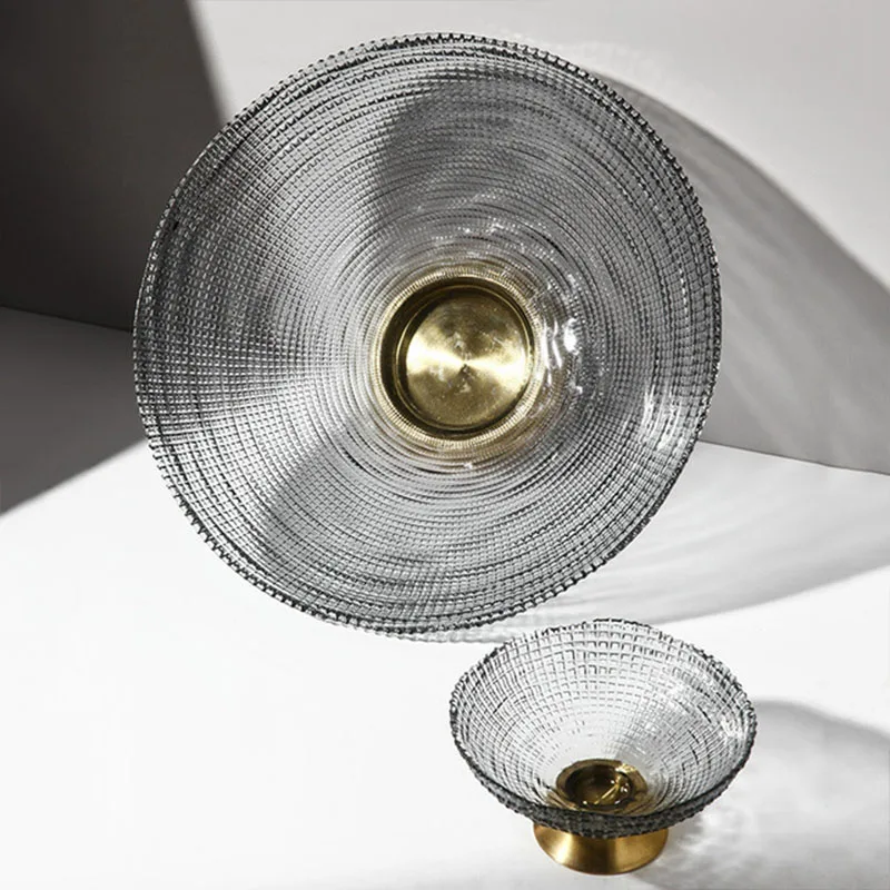 Товары для дома стеклянный поднос фруктов креативное украшение гостиной