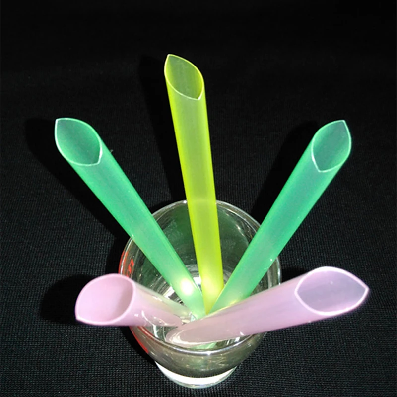 

40Pc Multicolor Disposable Pear Drinking Straws Shop Juice Sucker Sturdy Straight Drinks Straws Drink Accessories Plastic Straws