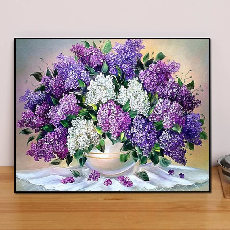 Алмазные художественные цветы 5D алмазная живопись рукоделие круглая картина |