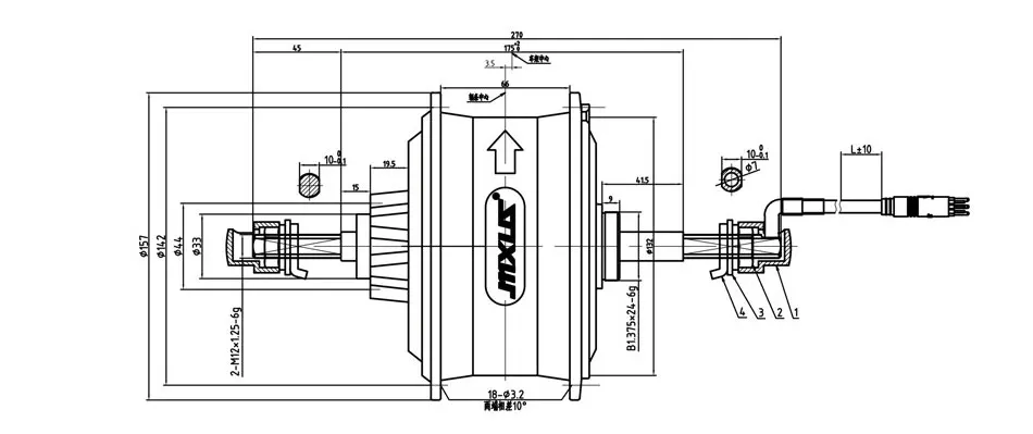 48V 350 W-750 W высокоскоростной бесщеточный мотор-редуктор для электровелосипеда, двигатель заднего колеса для 175 мм, 190 ммвилка, бренд MXUS
