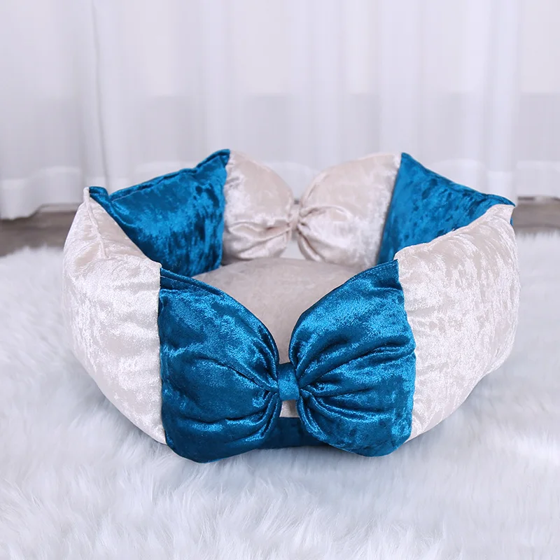 Галстук-бабочка для домашних питомцев мягкая бархатная подстилка маленьких и