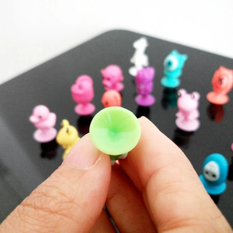 10 шт. мини Мультяшные животные капсулы Модель присоски игрушки Декор детские