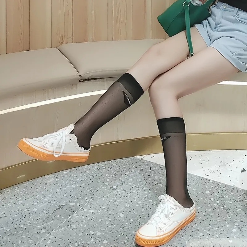 

women's fashion socks happy Transparent lace female fancy luxury Lot high trend fishnet long 2020 sexy socks Pair Lot Hit sales