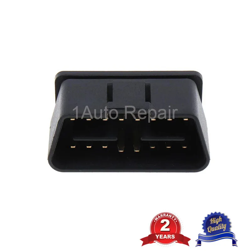 

16Pin OBDII Plug Socket Male Connector Automotive Diagnostic Cable Plug 90degrees Interface Gold Plated