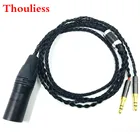 Thouliess Hi-Fi 4-контактный разъём XLR сбалансированный кабель наушников обновления для Sundara Aventho фокусное elegia t1 t5p D7200 D600 D7100 MDR-Z7