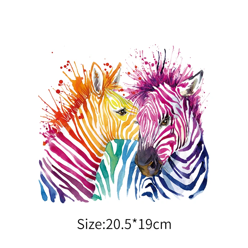 Набор двойных Zebra Patches утюжок для перекачки термобелье детей цветные стираемые