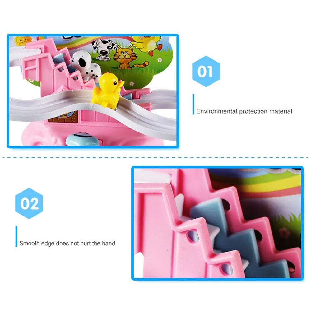 Для малышей и детей постарше животных подняться Лестницы поворотный слайд трек