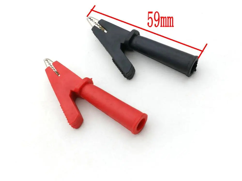 2 шт. штекер типа крокодил для мультиметра 4 мм|Соединители| |