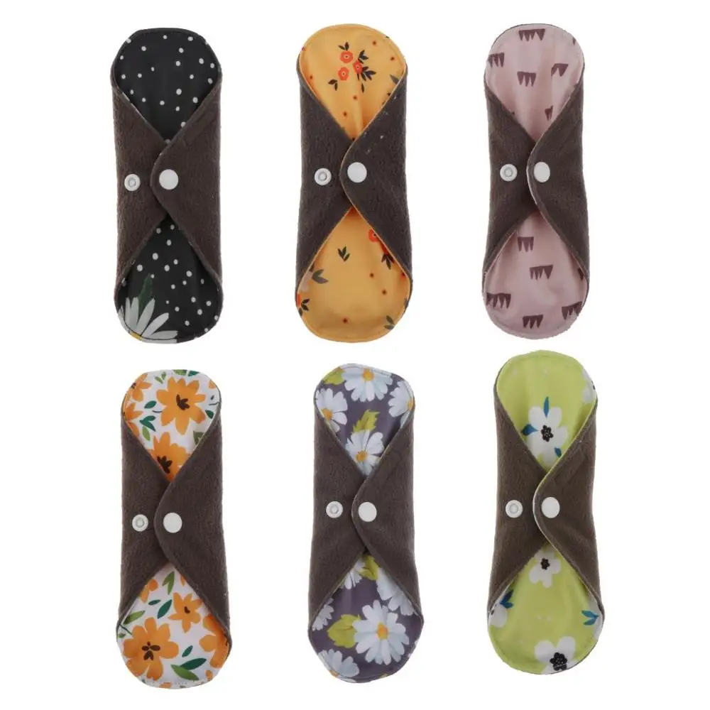 Женские моющиеся гигиенические прокладки из бамбукового угля менструальные для