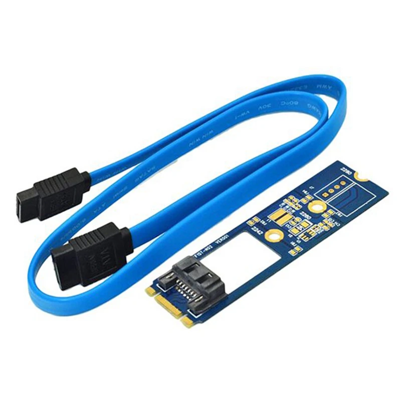 

M2 SATA адаптер преобразования карты B-M ключ M.2 NGFF SATA SSD до 7Pin адаптер печатная плата Поддержка 2242 2260 2280 основная плата