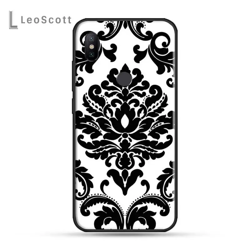 

Sexy Floral Lace fanshion pattern Anti-fall luxury Phone Case shell For Xiaomi Redmi note 7 8 9 t k30 max3 9 s 10 pro lite