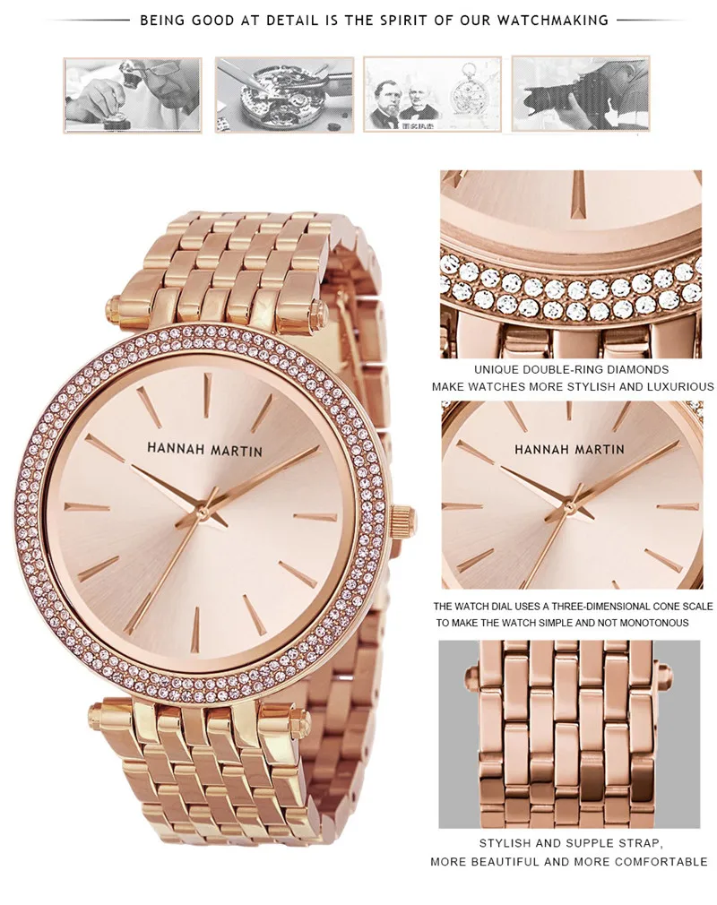 Хит продаж Брендовые женские часы Стразы модные стильные благородные Кварцевые водонепроницаемые наручные