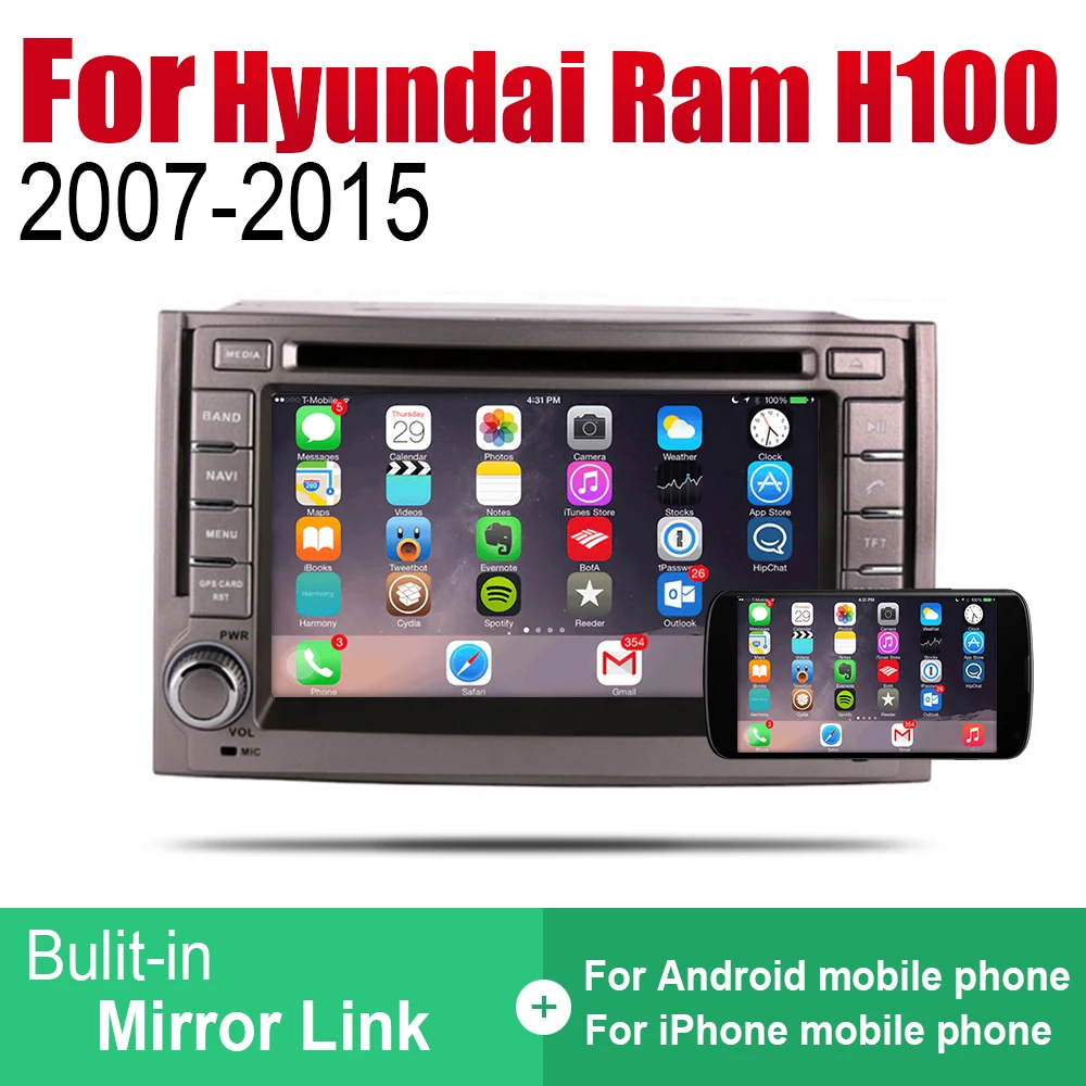 Автомобильный радиоприемник ZaiXi на Android стерео DVD GPS навигация для Hyundai Ram H100 2007 2015 Bt