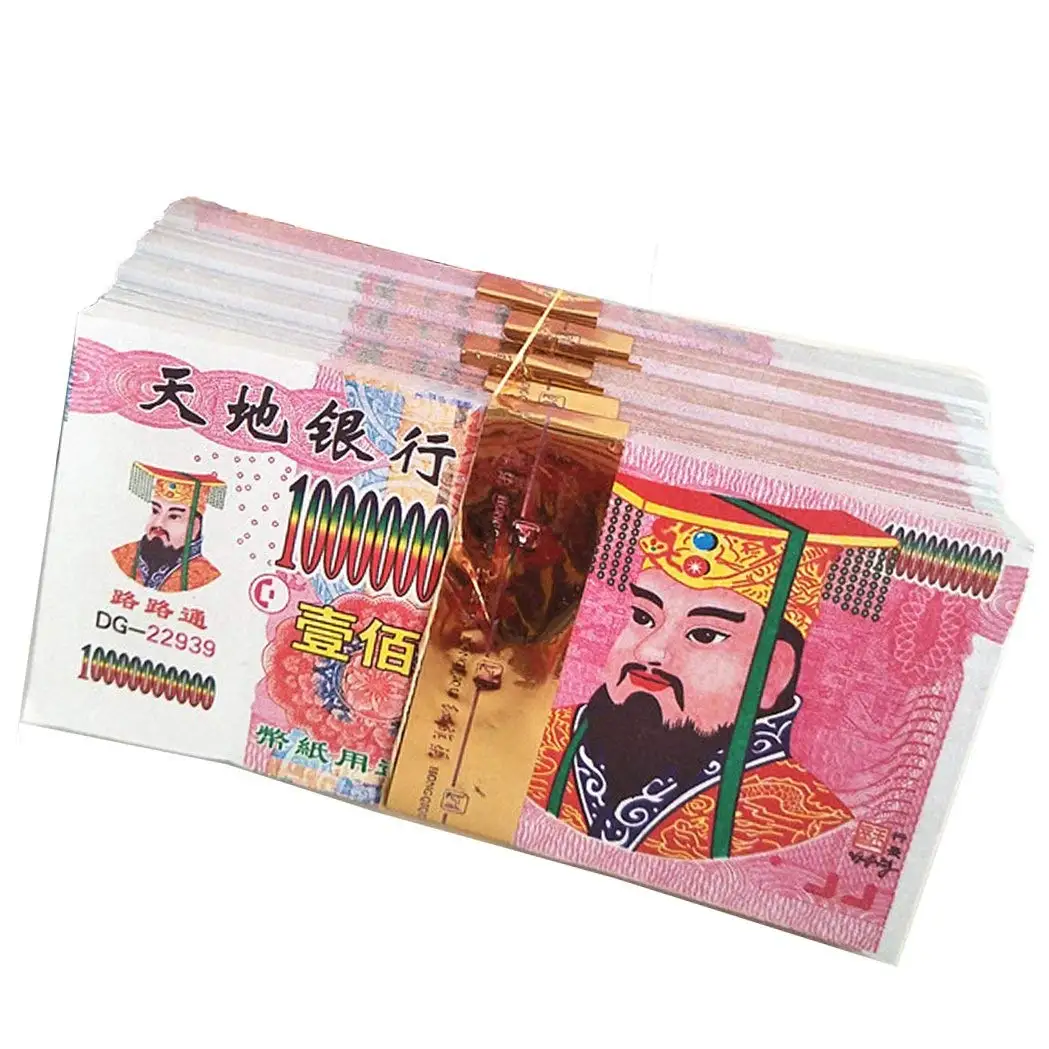 Бумажные банкноты Joss spirit 300 шт. funeral The Hungry Ghost Festival для родственников и друзей на