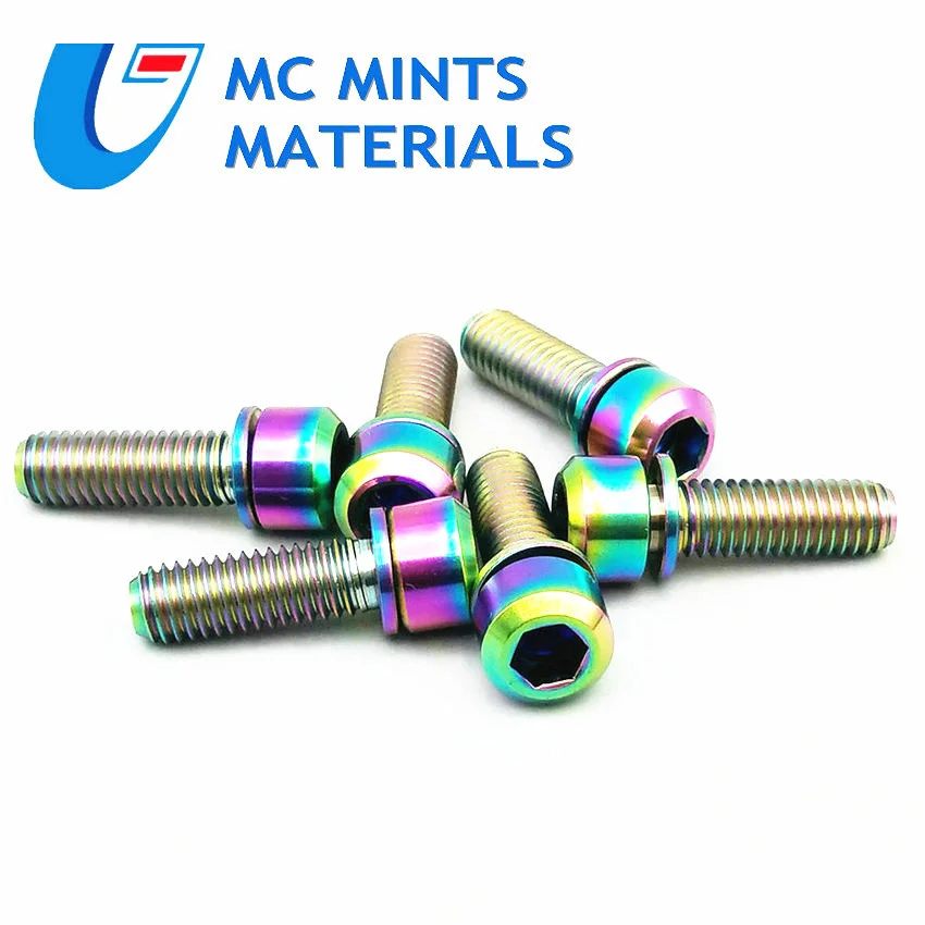 4 шт. титановые болты для шоссейных и горных велосипедов M5 X 16/18/20 мм - купить по