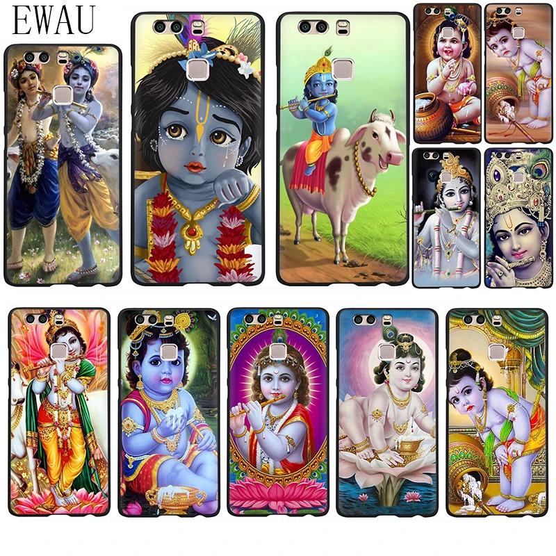Мягкий силиконовый чехол для телефона EWAU lord krishna Huawei P8 P9 P10 P20 P30 P40 Lite Pro P Smart Z