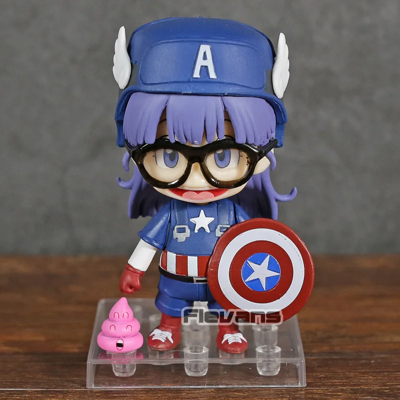 Мультяшный персонаж Dr.Slump Arale Norimaki Cos Captain America ПВХ фигурка игрушка искусственная
