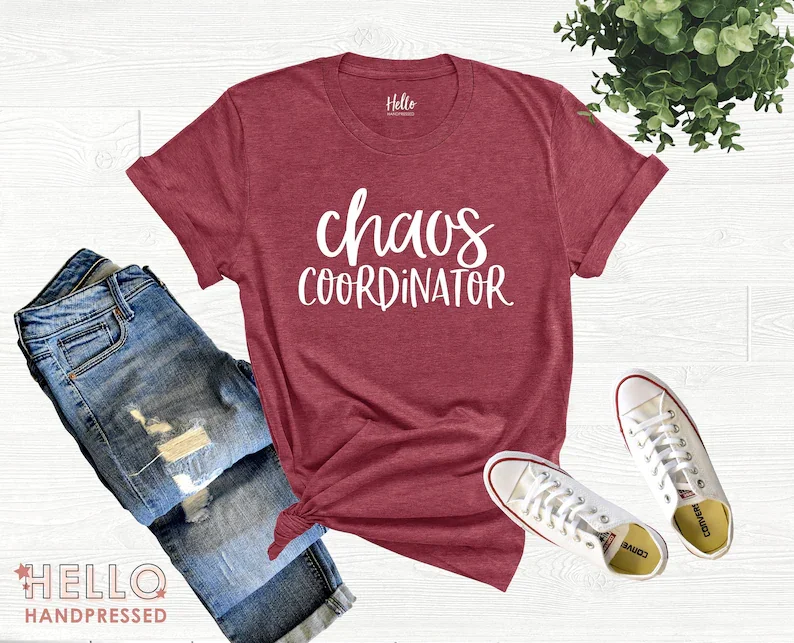

Chaos Coordinator, Gift for Mom, Mom Shirt, Mommy shirts, Mom Life Shirt Funny Mom Shirt, Momma shirt,