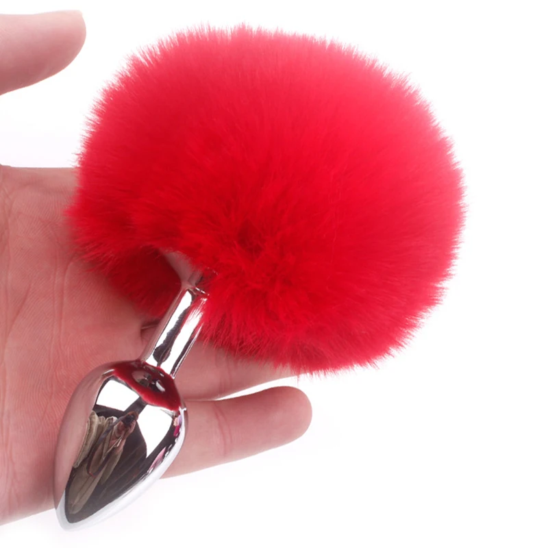 Sefllo заглушка в виде хвоста кролика анальные игрушки из нержавеющей стали