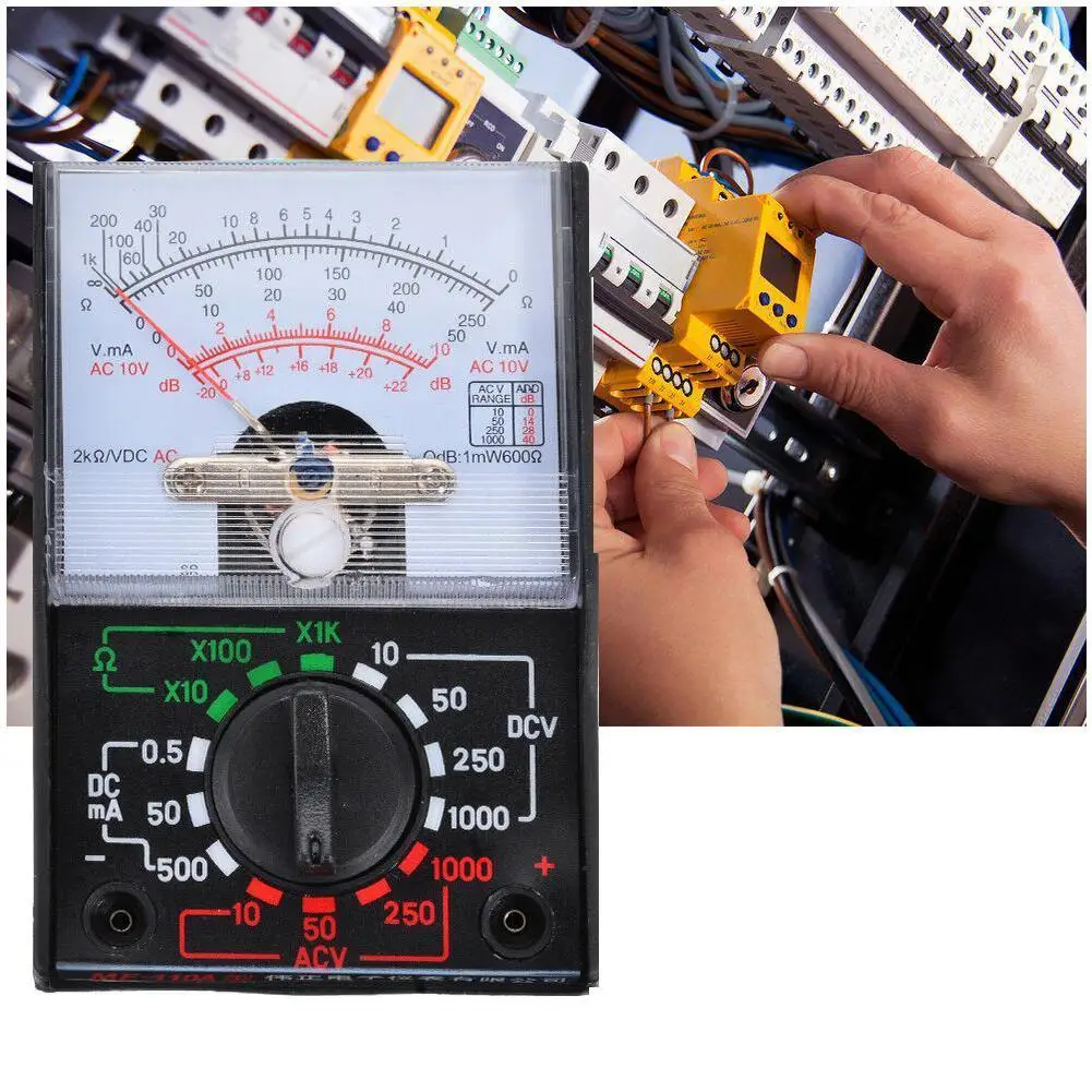 Электрический аналоговый мультиметр вольт переменного тока Ом тестер