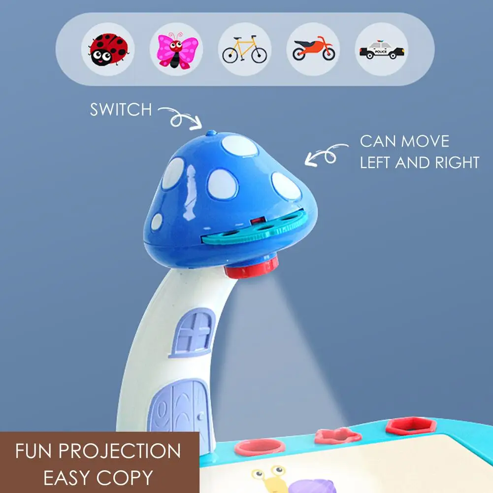 

Kids LED Projector Art Drawing Learning Desk Projection Drawing Painting Set Children Educational Toys Christmas Birthday Gifts