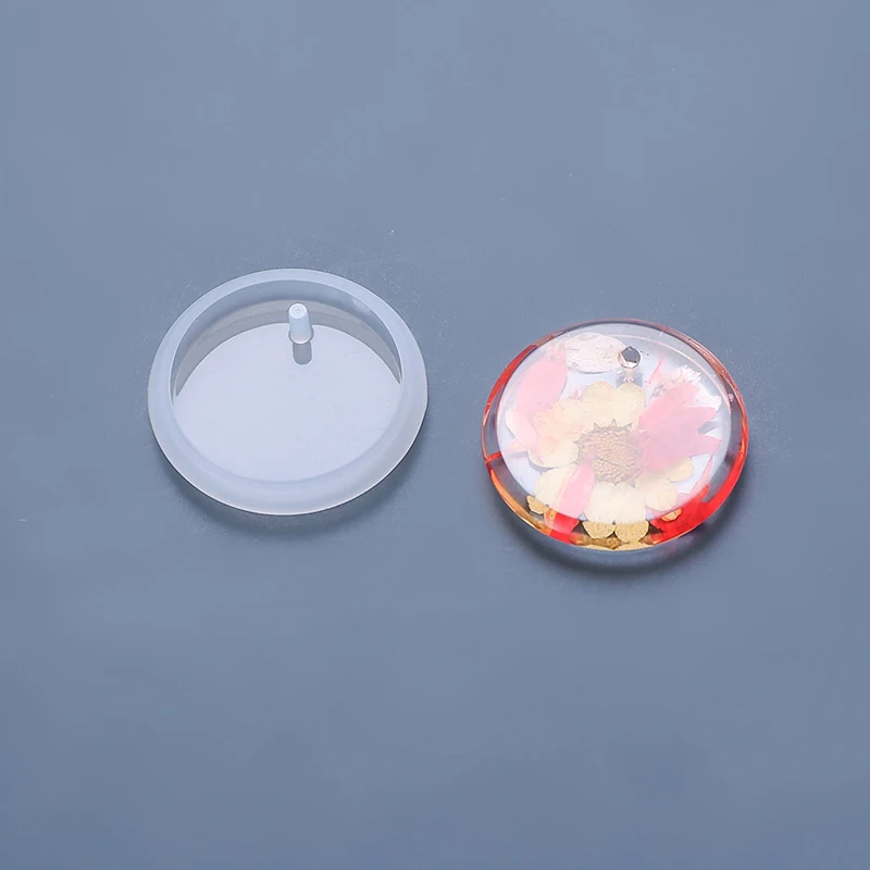 DIY Keychain Pendant Silicone Mold Set Crystal Epoxy Resin Round Rectangle Pendants Jewelry Making Casting Mould |