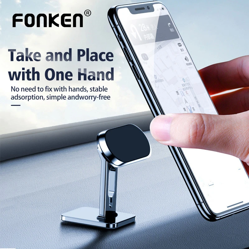 

FONKEN Magneitc Holder for Phone Car Dashboard Sticky Mobile phone stand in car magnet cell phone Bracket Support for Iphone mi
