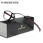 Оправа для очков KINGSEVEN TR90 для мужчин, ультралегкие квадратные очки для коррекции близорукости, металлическая полностью оптическая оправа, 2020