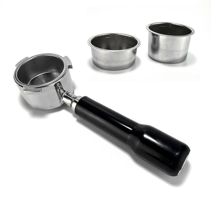 

Espresso Portafilter 51mm for Delonghi EC685 EC680 Coffee Bottomless Portafilter with 51mm 2 Styles Coffee Powder Bowl