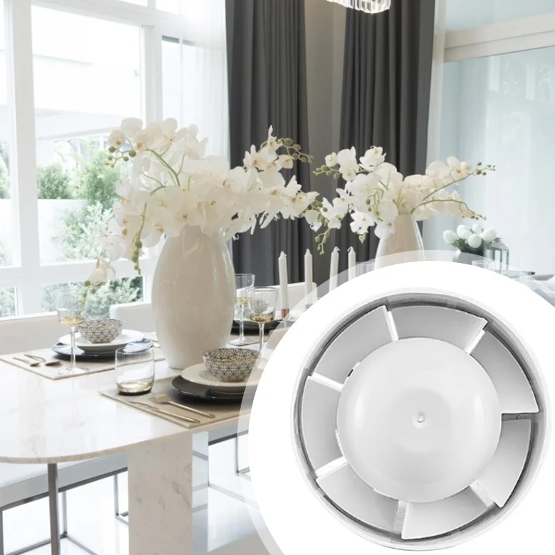 

4 Inch Duct Inline Vents Fan 76220V 12W For Bathroom Vent Room Basement Greenhouse Attic Kitchen (4"/100mm) Ventilator Fans
