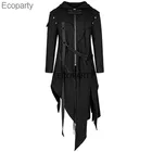 Мужская длинная куртка с длинным рукавом в стиле стимпанк