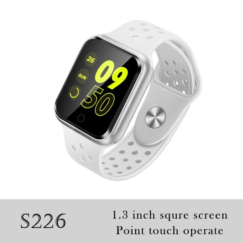S226 White 696 LJL08 0,9" TFT цветной шагомер браслет A6 умный Браслет пульсометр кровяное давление Водонепроницаемый Фитнес-трекер часы M - Цвет: S226 White