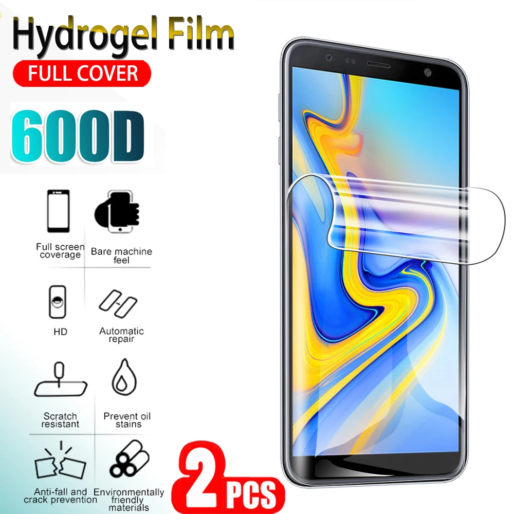 2 шт. Гидрогелевая Защитная пленка для экрана Samsung Galaxy J6 J4 Plus J6Plus Core|Защитные
