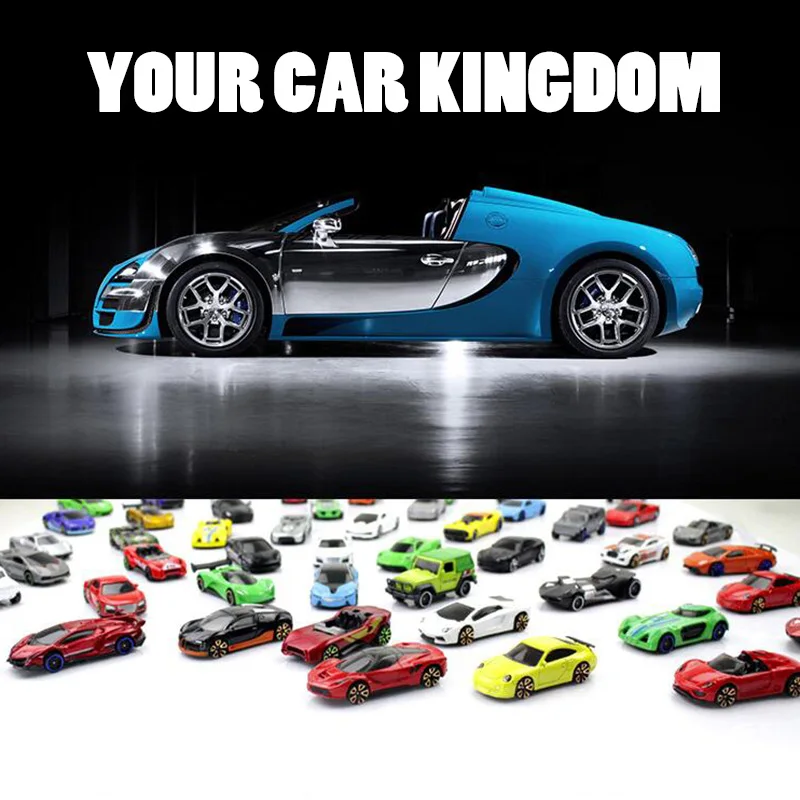 Оптовая продажа масштаб 1:64 мини металлические модели спортивных автомобилей