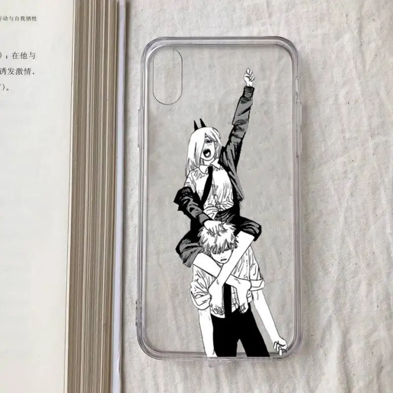 Чехол для телефона с мультяшным аниме бензопилой iPhone 11 12 13 mini pro XS MAX 8 7 6 6S Plus X 5S SE 2020