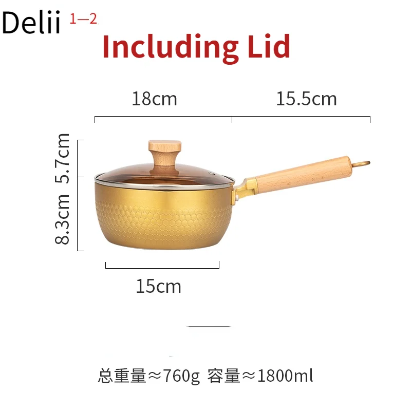 

Japanese-style snow pan, Japanese non-stick pot, small pot, small cooking pot, household instant noodle soup pot, induction cook