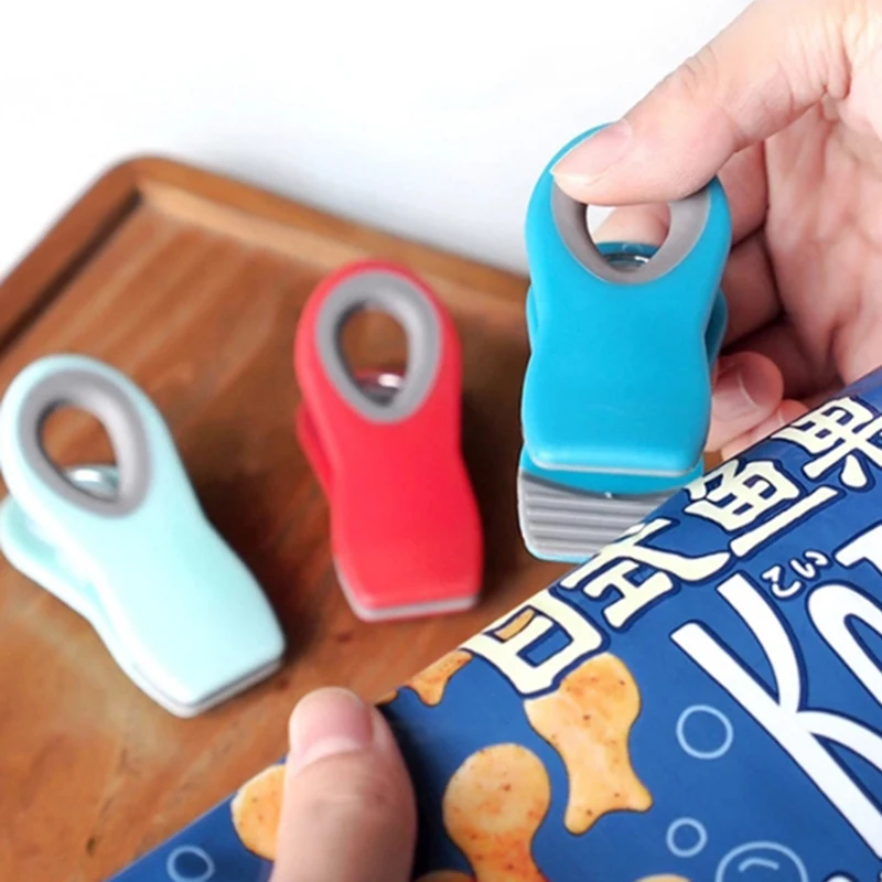 Магнитный многоцелевой портативный кухонный зажим для хранения еды закусок