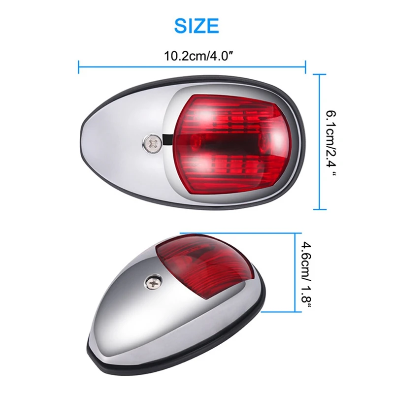 

10V-30V Universal LED Navigation Light Signal Warning Lamp Signal Lamp for Marine Boat Yacht Truck Trailer Van