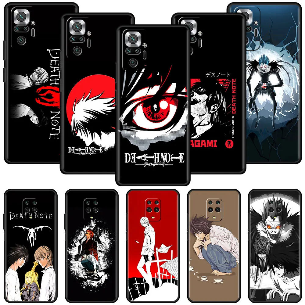

Death Note Case for Xiaomi Poco X3 NFC M3 Pocophone F1 F3 GT Redmi K40 Pro For Mi 10T Pro Soft Phone Cover