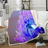 flower fashion quilts 3d print plush blanket for adult cover casual sofa fleece throw blanket home office bedding