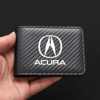 new carbon fiber credit bank card holder leather driver license id card bag for acura rdx cdx tlx l nsx tlx mdx ilx zdx rlx tsx