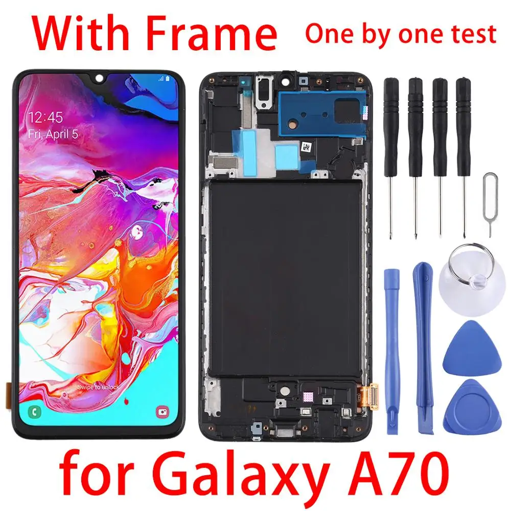 Оригинальный ЖК дисплей A70 для Galaxy A705F A705FN A705GM A7050 A705W A705MN A705YN A705X и рамка сенсорный