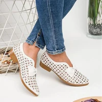 2020 women pumps new fashion spring summer shoes bow pointed toe loafers leather shallow work shoes