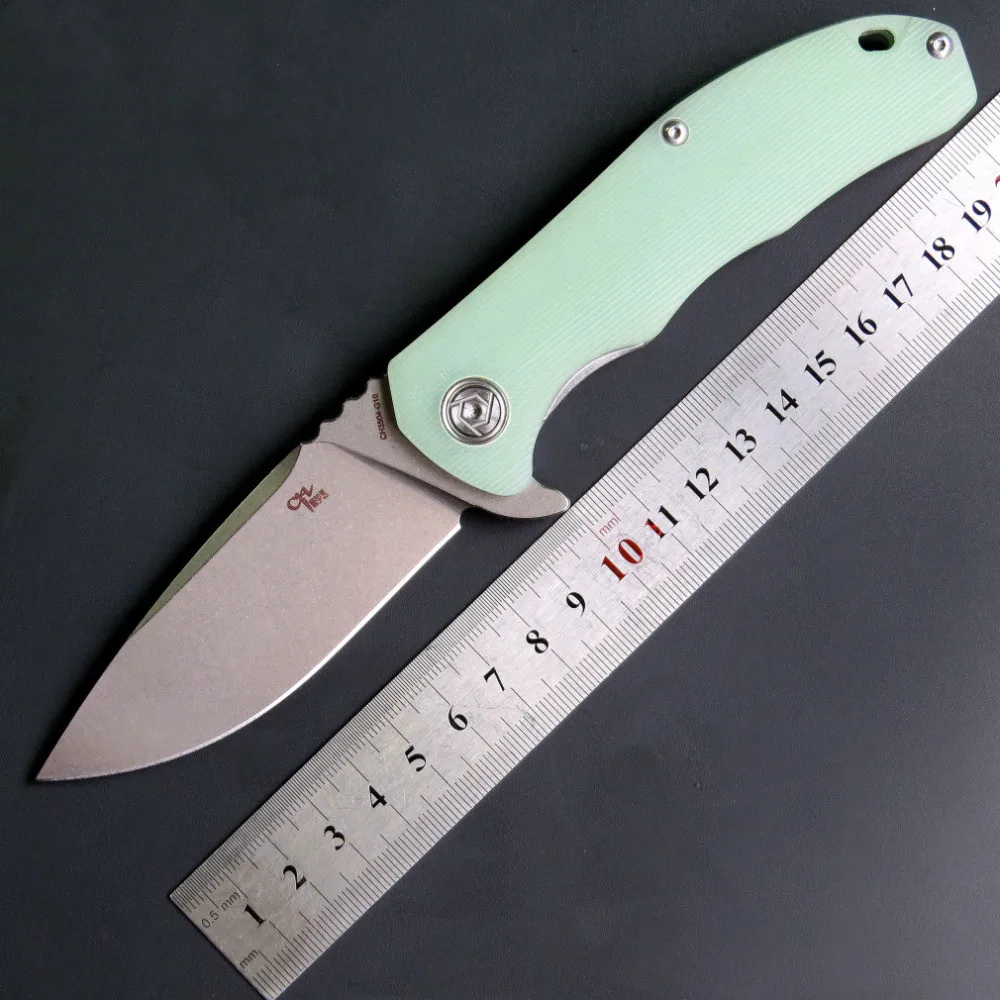Складной нож CH3504 G10 карманный клинок С флиппером лезвие D2 шарикоподшипник для